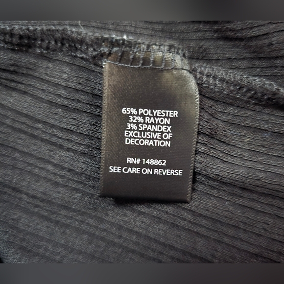 Torrid Womens Black Textured V Neck Lace Tank Top - Picture 6 of 8